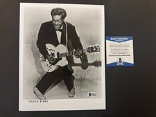 Chuck Berry Rare! vintage photo autographed signed 8x10 photo Beckett BAS coa