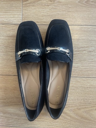 Wallis loather black shoes - loather,