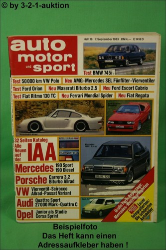Auto motor sport audi - 18/83,