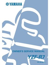 Yamaha YZF R7  R750 Printed A4 bound Service Manual Shop Workshop OW-02 O2 1999-