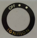 KAWASAKI KE100 KE125 KE175 IGNITION SWITCH DECAL