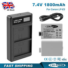 2Pcs LP-E5 Battery For Canon