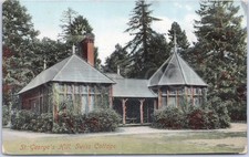 Vintage Postcard St George's Hill Weybridge Architecture England