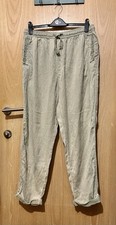 Primark Denim Co. Ladies Green Acid Wash Elasticated Drawstring Trousers Size XL