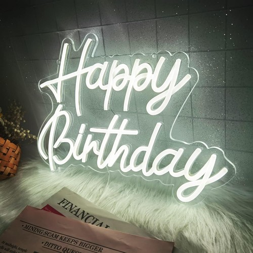 Happy birthday neon - neon, sign
