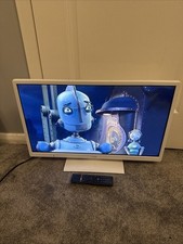 LOGIK L24HEDW18 24" LED White TV with Built-in DVD Player - New Remote l24hed18