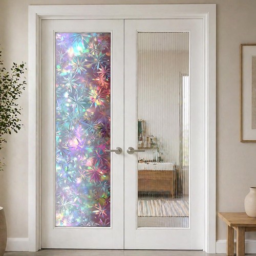 Iridescent snowflake floral - snowflake,
