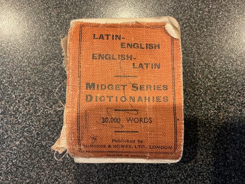 Vintage english latin midget - english,