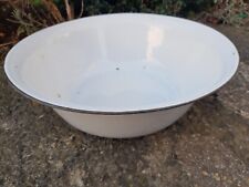 Vintage Enamelled Wash Bowl 40cm Diameter, 13cm Deep