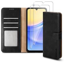 Case For Motorola Moto G35 5G Leather Wallet Flip Phone Cover & Screen Protector