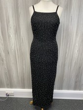 Victim Black Long Beaded