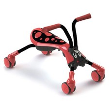 Scramblebug Beetle Black and Red Indoor & Outdoor Use Foldable Tricycles Ride On