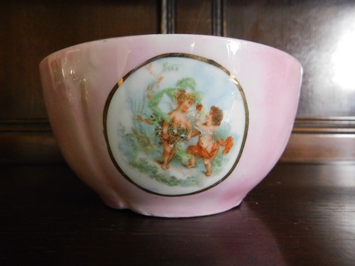 Bowl pink with cherubs 5cm - pink,
