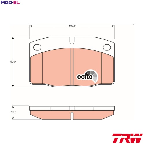 Brake pad set disc - pad,