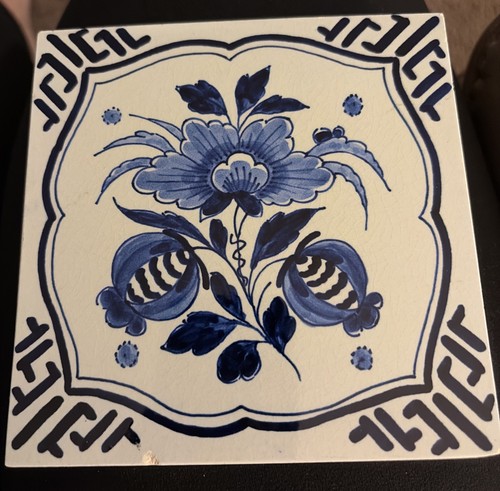 Vintage delft holland - delft, flower