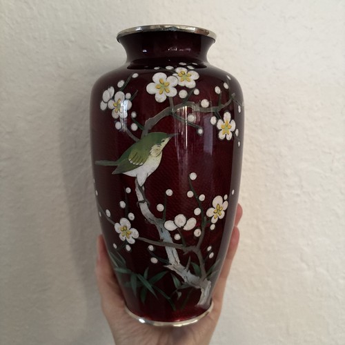 Antique vase japanese ginbari - vase,