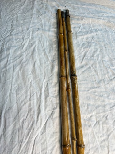 Vintage 3pc bamboo fishing - 3pc,