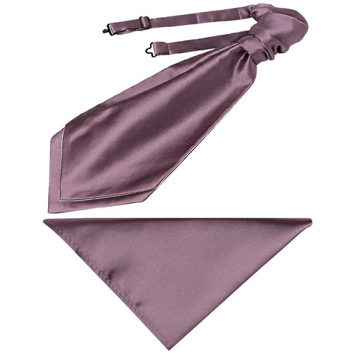 Mauve satin wedding tie mens - mauve,