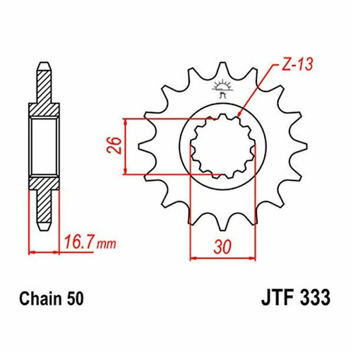 Sprocket z16 530 726 for - sprocket,