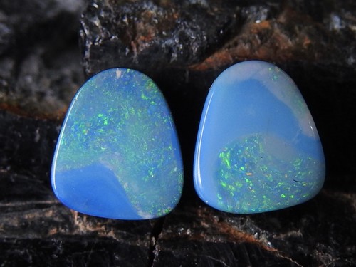 Australian opal doublet smooth - australian,