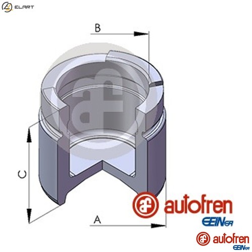 Piston brake caliper - piston, d02571