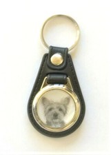 YORKSHIRE TERRIER - DOG KEYRING IN GIFT POUCH - From Drawing By Joanne T Kell