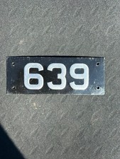 Bristol Omnibus Tilling Bus Coach Fleet Reg Number Chassis Plate Sign Badge 639