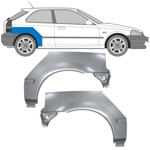 Honda civic 1995 - 1995-2001, ej/ek