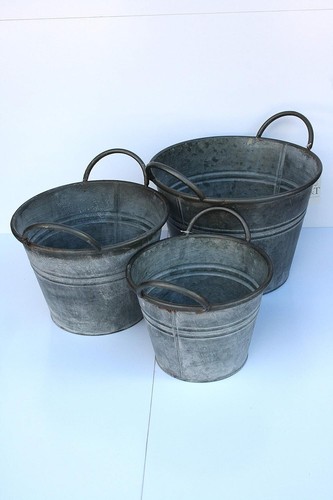 Set round vintage zinc - 3,