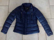 MANGO blue feather down filled  puffer jacket anorak coat M = 12