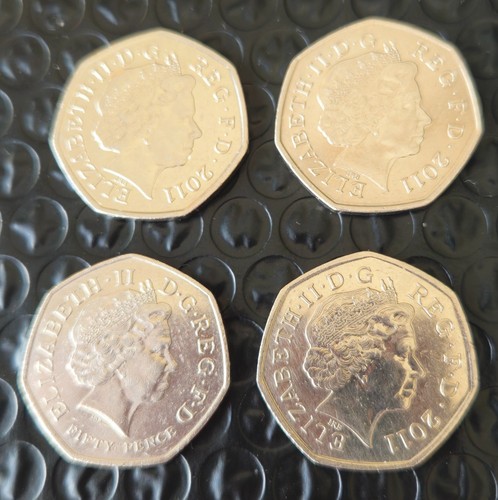 2012 olympic 50p coins - 4x,