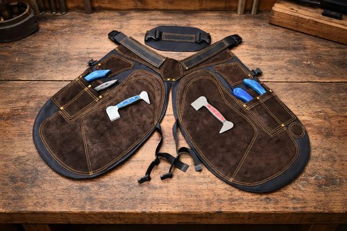 Leather farrier chaps - farrier, apron
