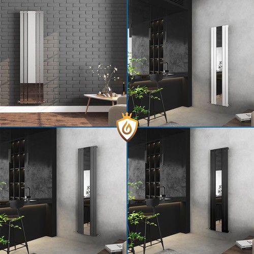 Flat panel mirror - mirror, radiators