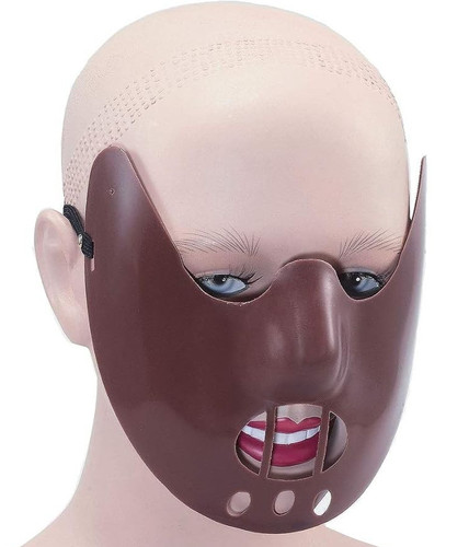 Hannibal mask halloween - mask, brown