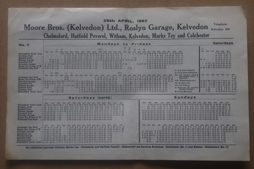 Moore bros kelvedon bus - moore, bros.