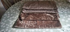 SET OF 4 LARGE HOMEMADE VELOUR