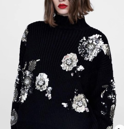Zara woman black silver - zara,