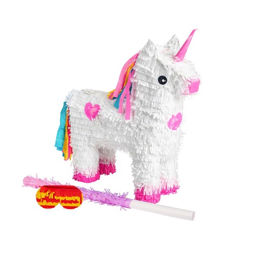 3pc unicorn pinata set with - 3pc,