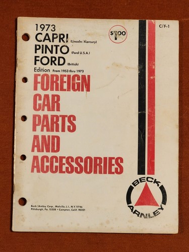Beck arnley 1973 capri - arnley,