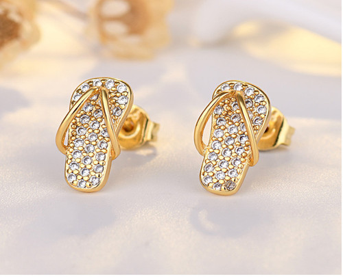 Tiny gold lovely slippers - tiny,