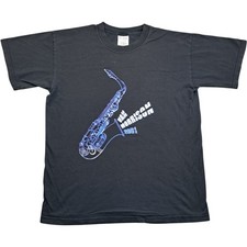 Screen Stars T Shirt M Men's Black Cotton Vintage Van Morrison 2001 Concert Tour