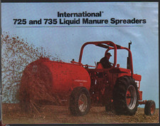 1973 International 725 and 735 Liquid Manure Spreaders Brochure Leaflet