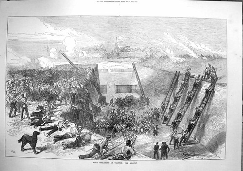 Original old antique print - original,