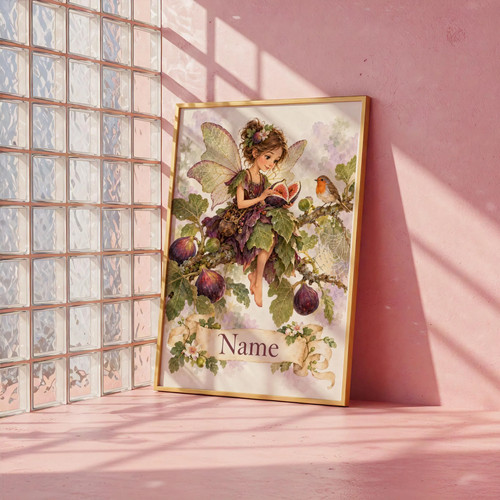 Fig fairy personalised poster - fig,