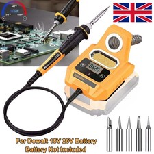 Soldering Iron Station Fits DEwalt 18V Battery Portable Soldering Iron 6Tips
