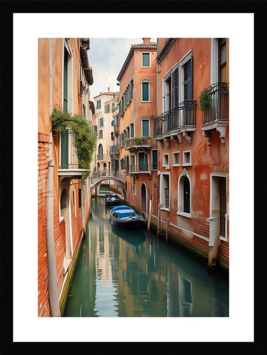 Intimate venice canals framed - canals,