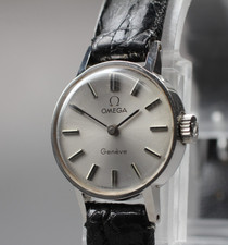 Vintage 1972 [Near MINT] Omega Geneve Cal.485 19mm Silver Manual Winding Women's
