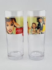 Coca Cola Drink Glasses Retro