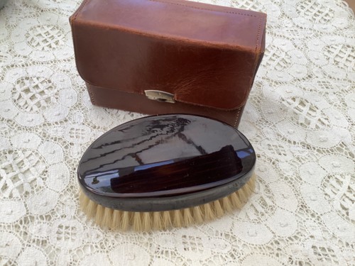 Vintage clothes brush tan - vintage,