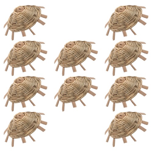 10pcs mini straw hats - mini, durable